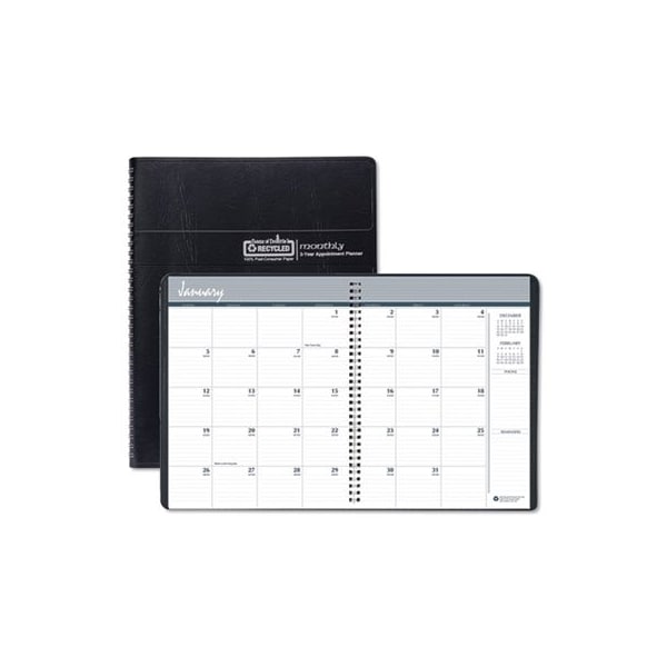 House Of Doolittle Doolittle, 100% RECYCLED TWO YEAR MONTHLY PLANNER WITH EXPENSE LOGS, 8.75 X 6.88, 2021-2022 268002 - main